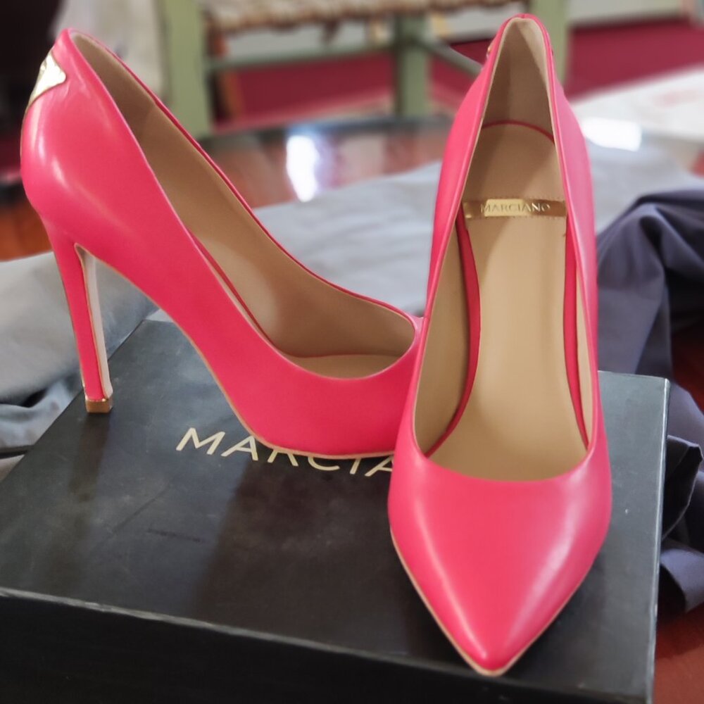 Marciano pumps - Dark Pink leather heels